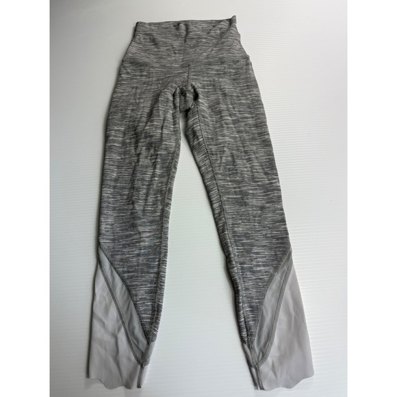 Lululemon Gray Space Dye High Rise Leggings Athletic Workout Activewear - Picture 1 of 7